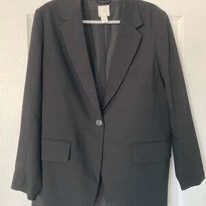 H&M Long Classic Black Blazer